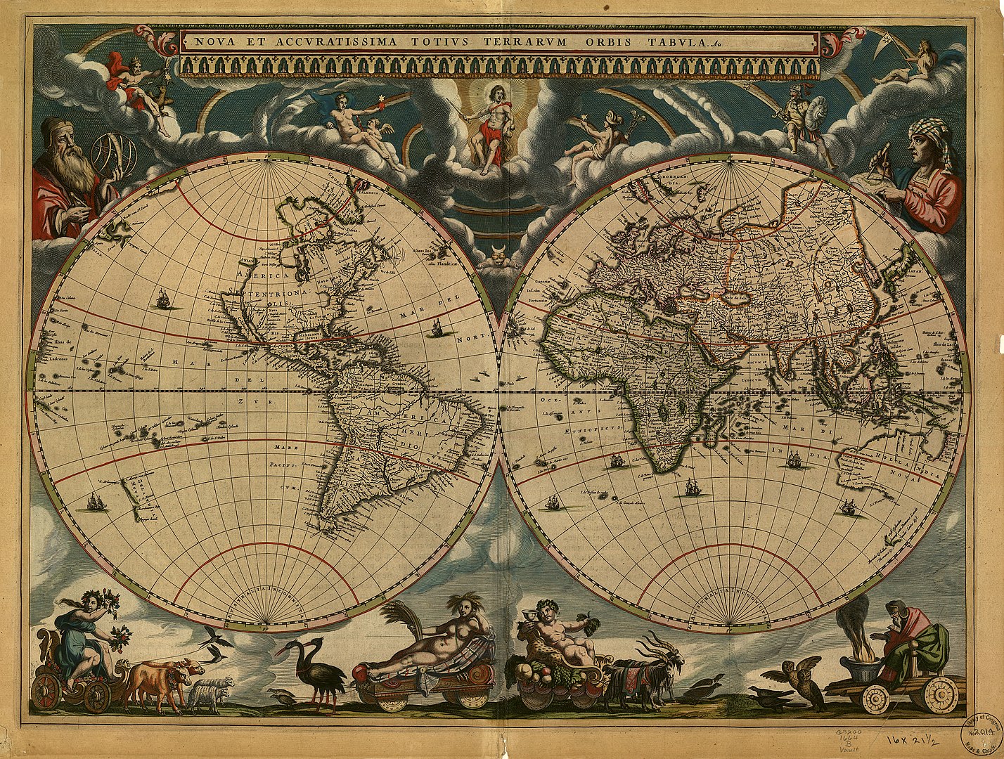 大地図帳の世界地図