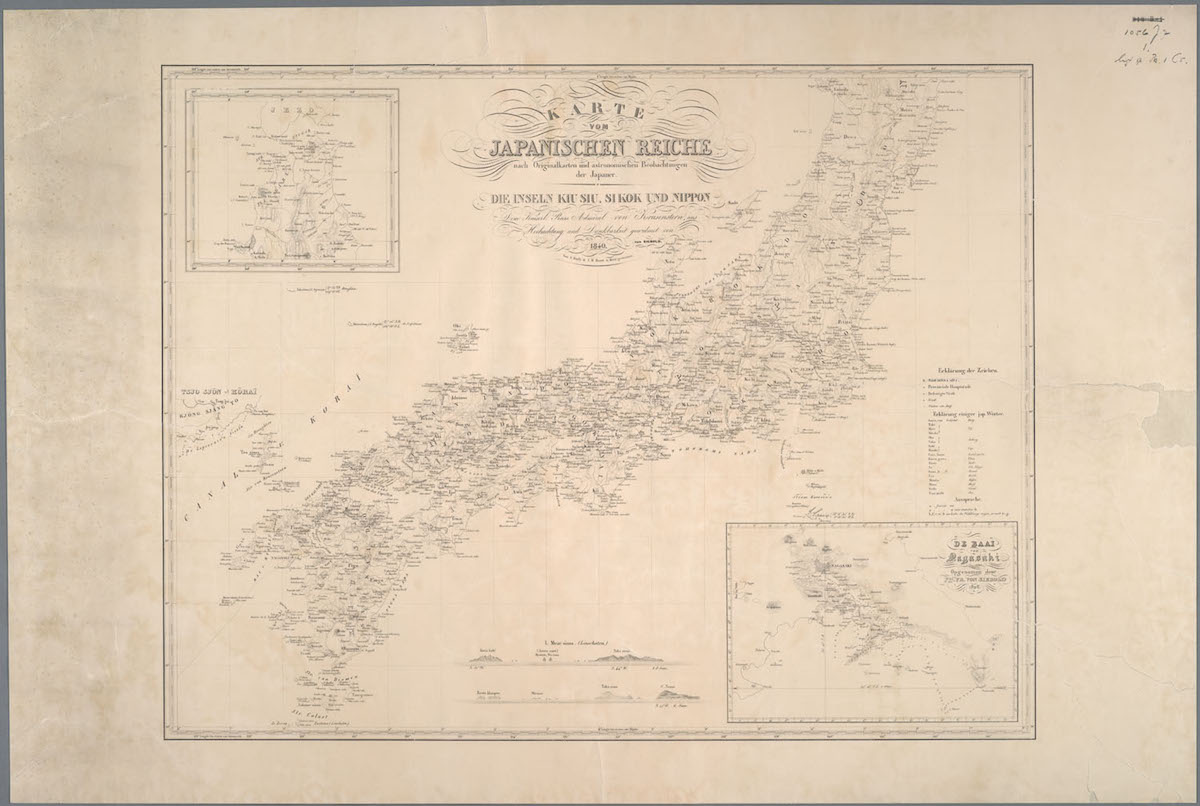 日本人作成による原図および天文観測に基づく日本地図
